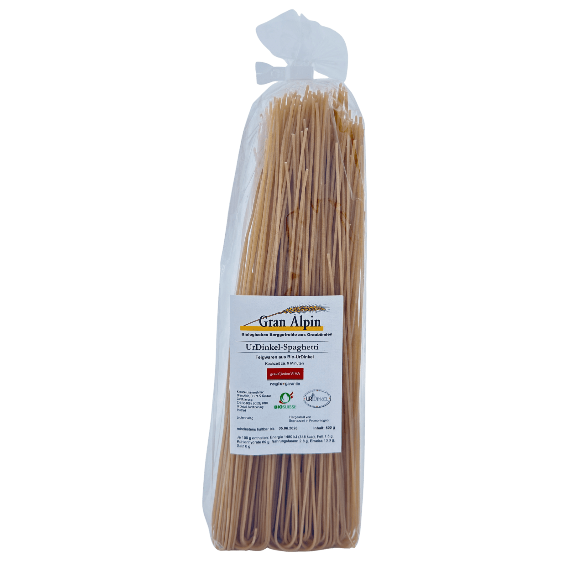 Spaghetti à l’épeautre ancien BIO