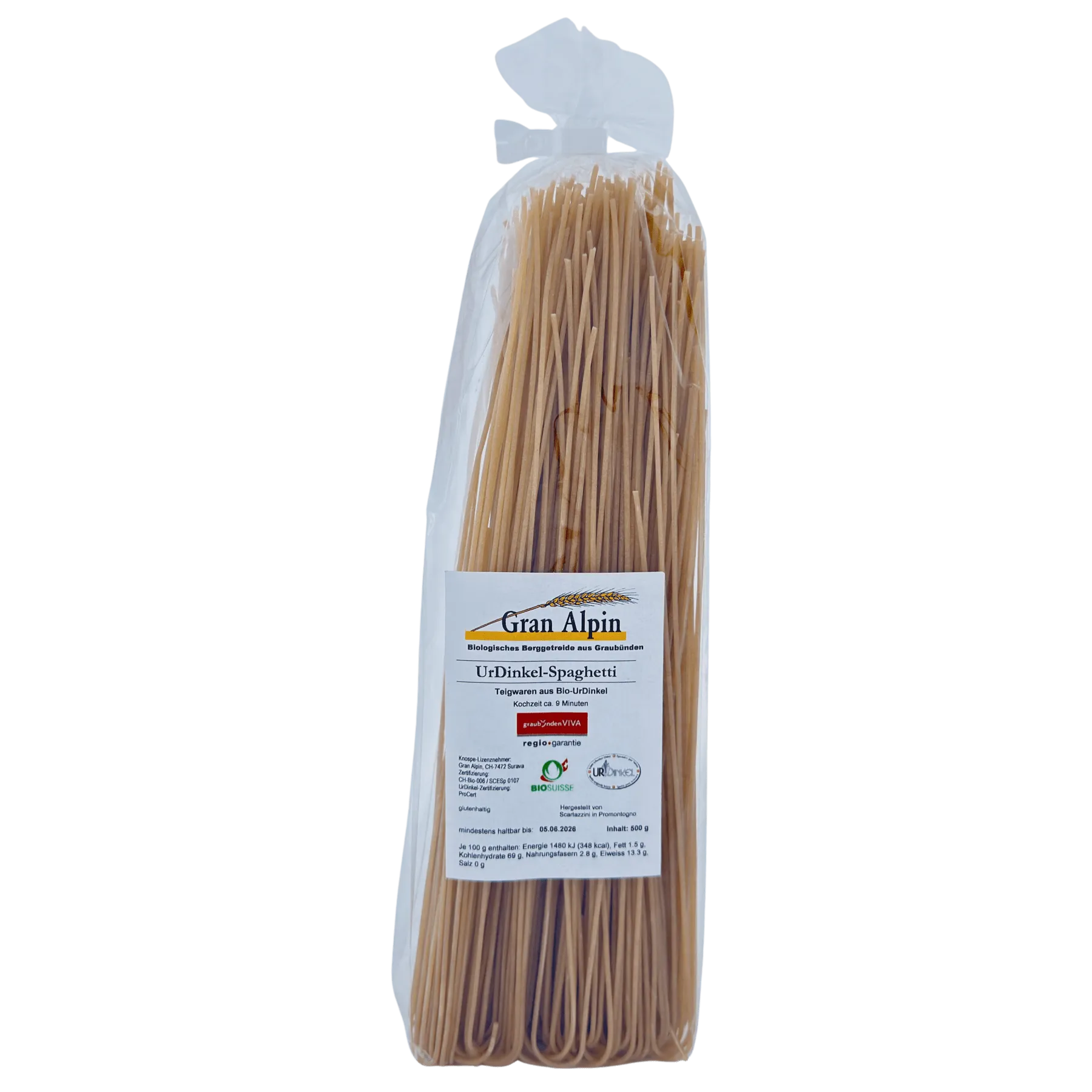 Spaghetti à l’épeautre ancien BIO