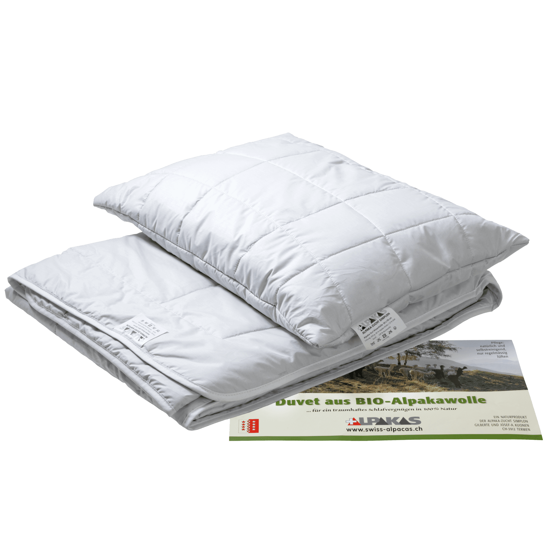 Duvets en laine d'alpaga