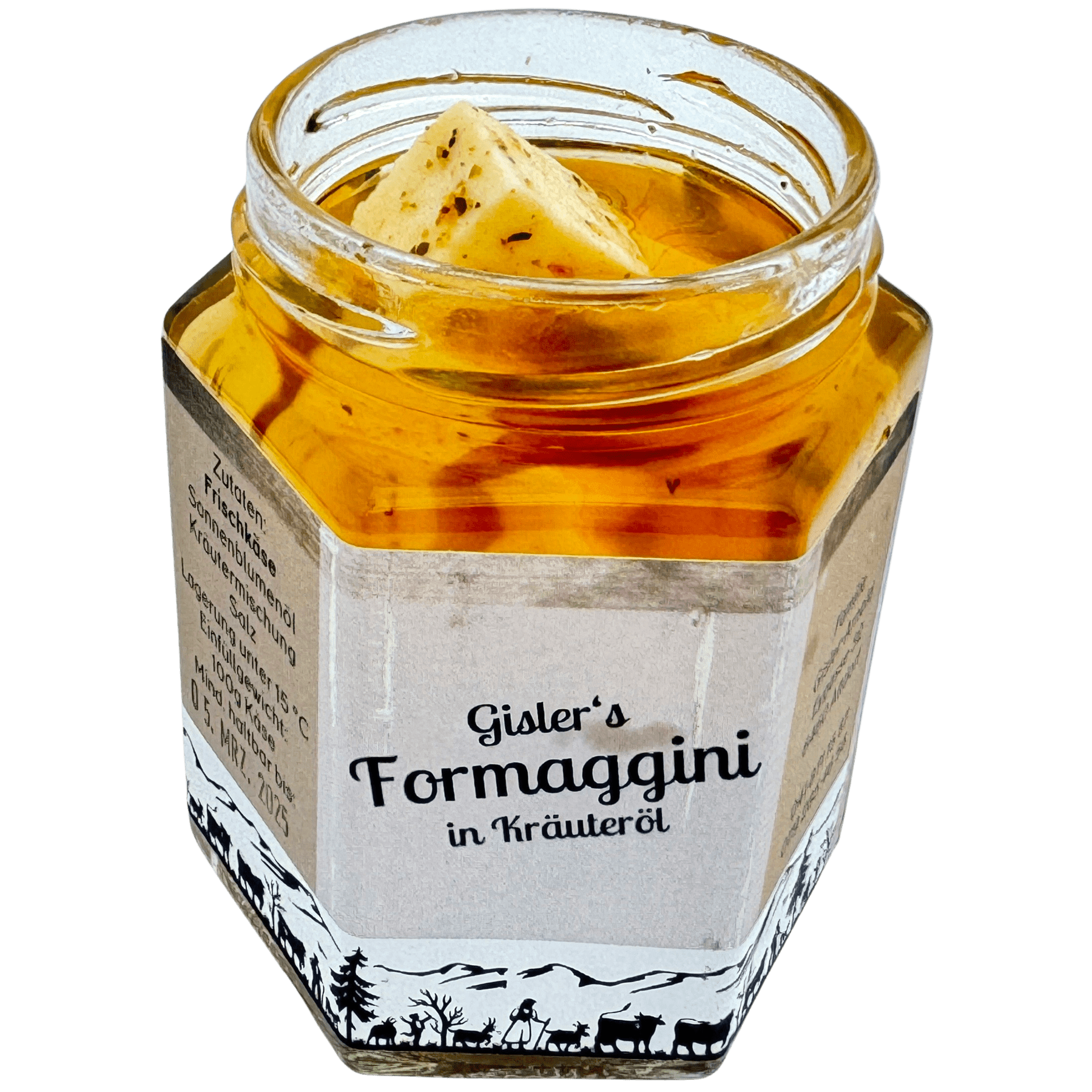 Formaggini à l'huile aux herbes