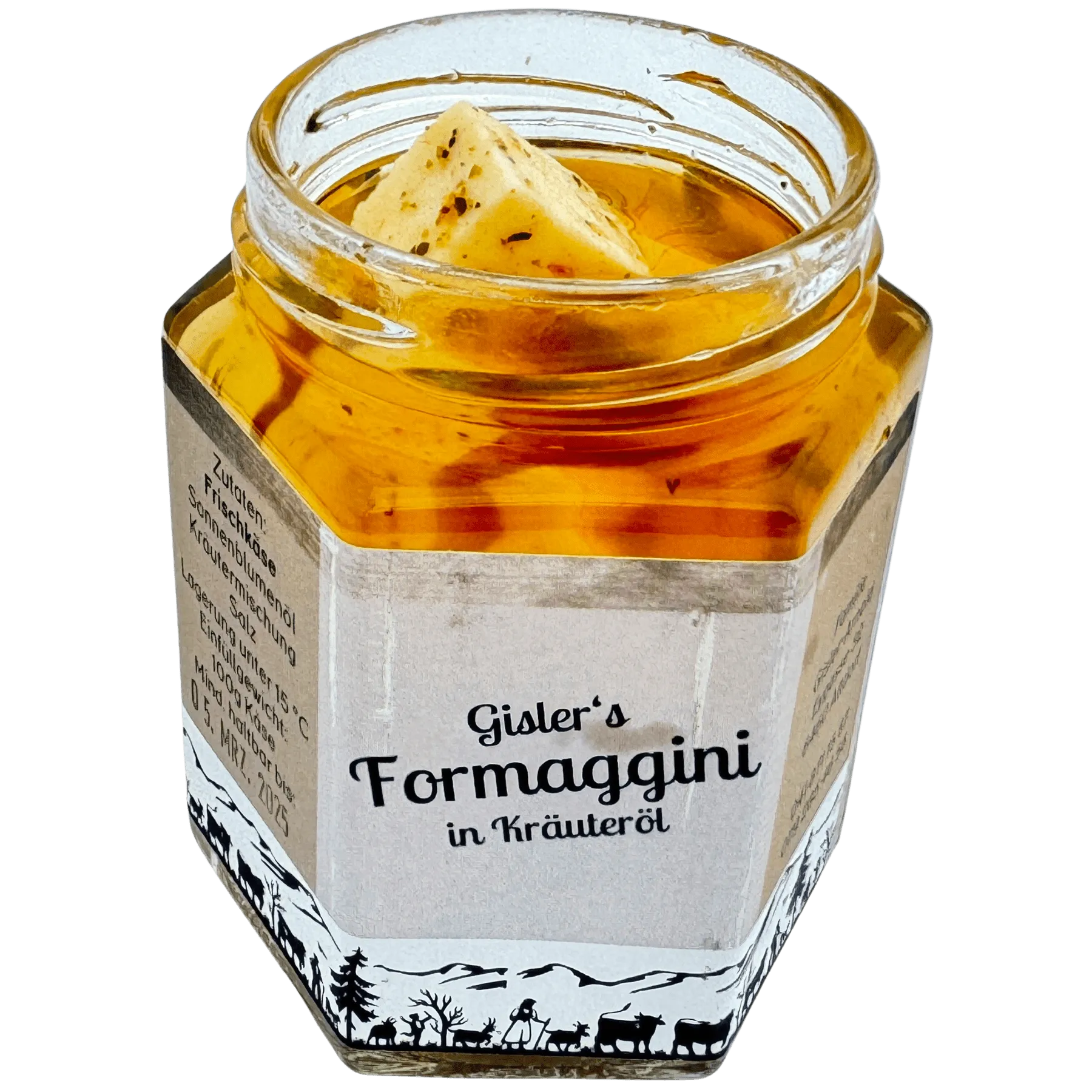 Formaggini à l'huile aux herbes