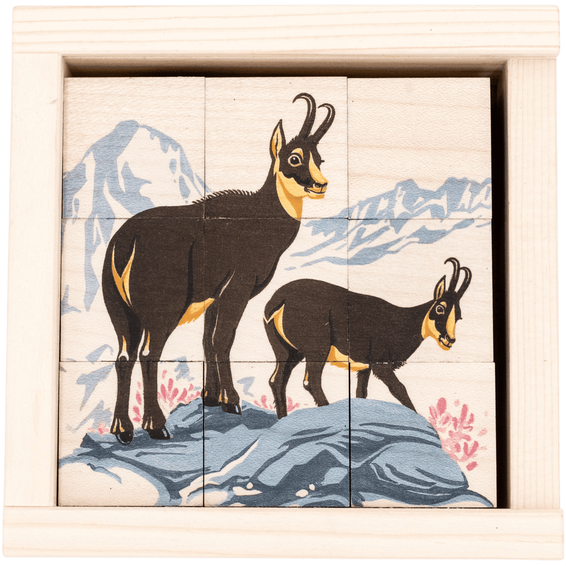 Puzzle à cubes « Animaux de la montagne »