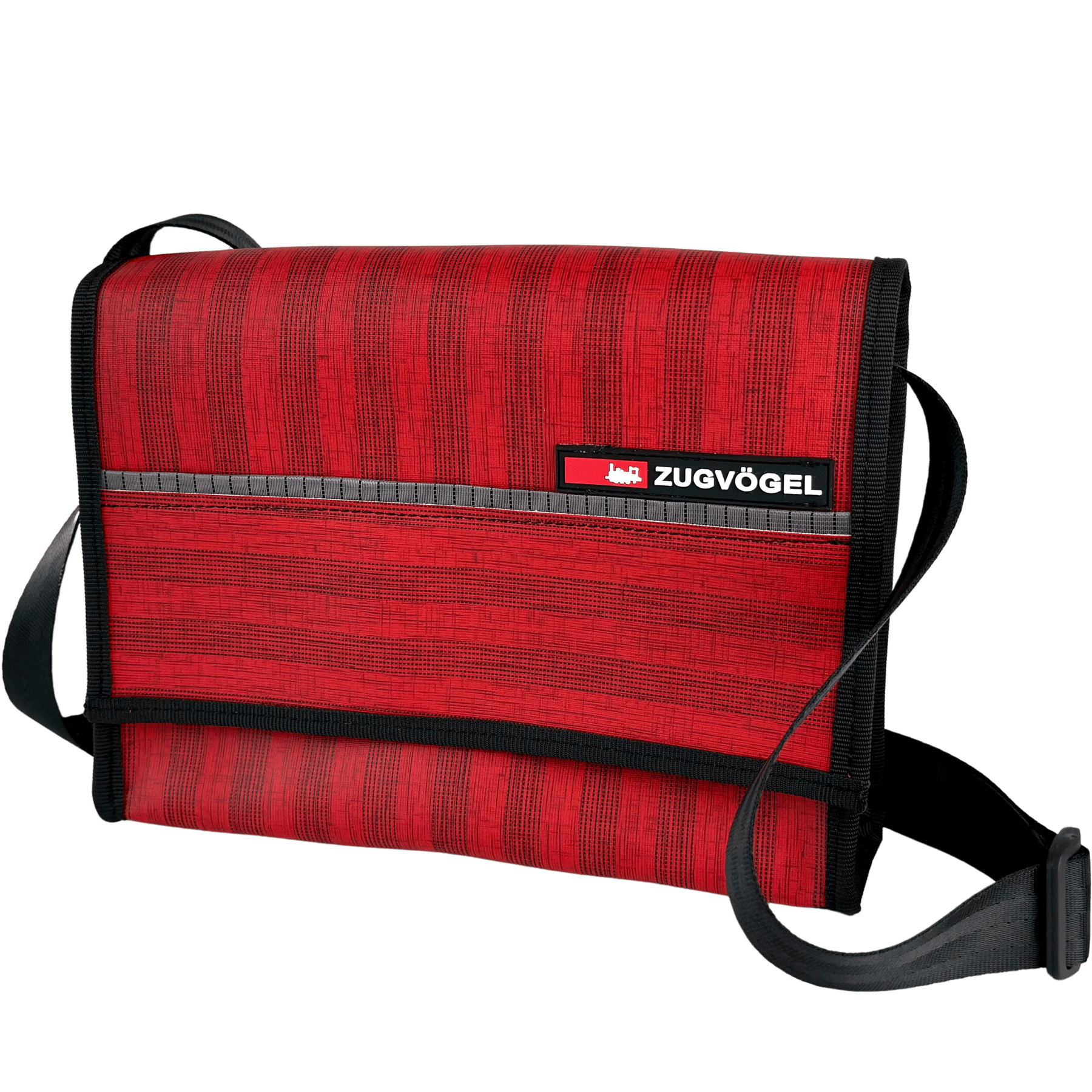 Sac bandoulière « Zugvögel » umhaengetasche-rot-zugvoegel-sbb-upcycli