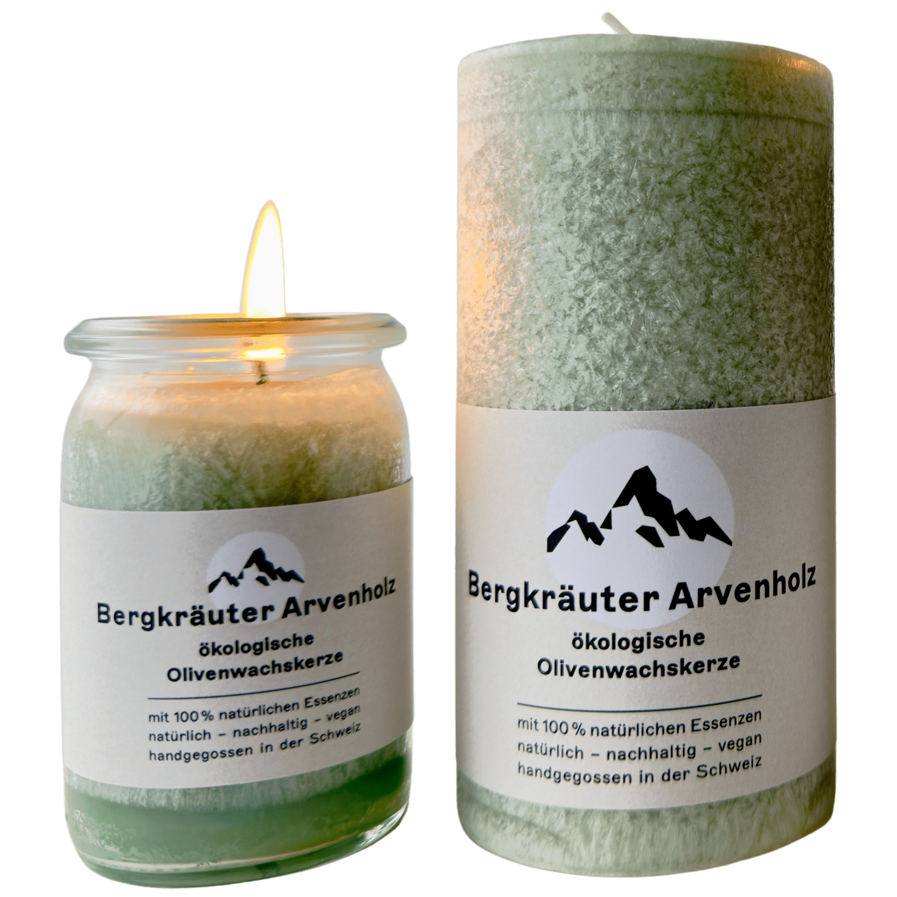 Bougies à l’arolle et herbes alpines