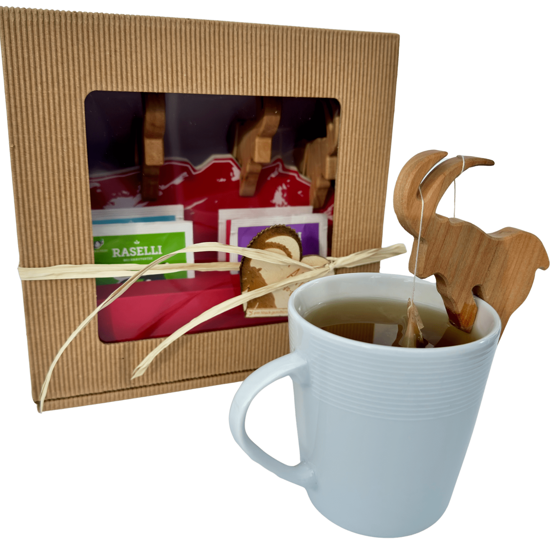 Porte-sachet de thé bouquetin steinbock-teebeutlehalter-set-tasse-min