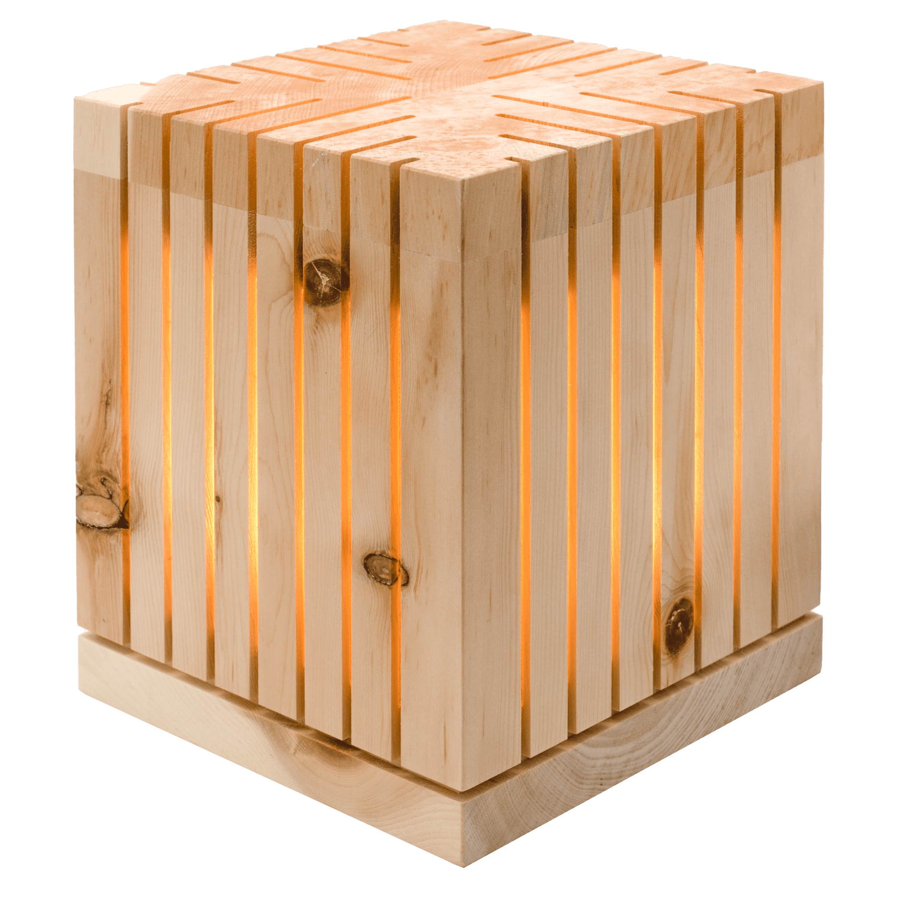 Lampe de sol en bois d’arolle