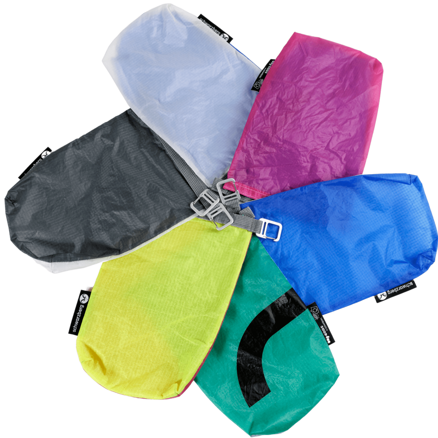 Sac de compression kompressionssack-gleitschirm-farben2
