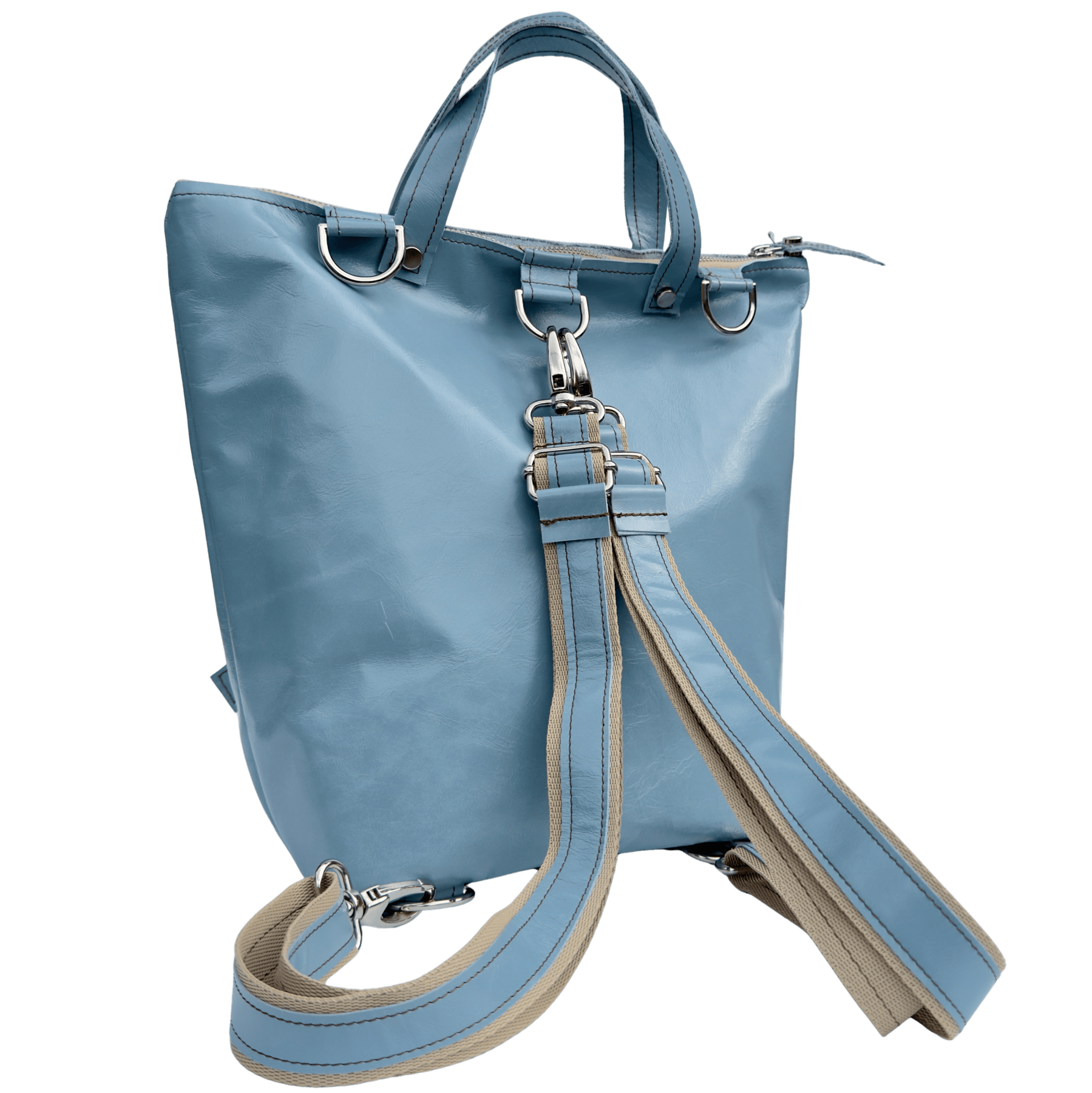 Sac à dos/sac en cuir tasche-rucksack-battaglia-blau-ciel-hinten-rucksack
