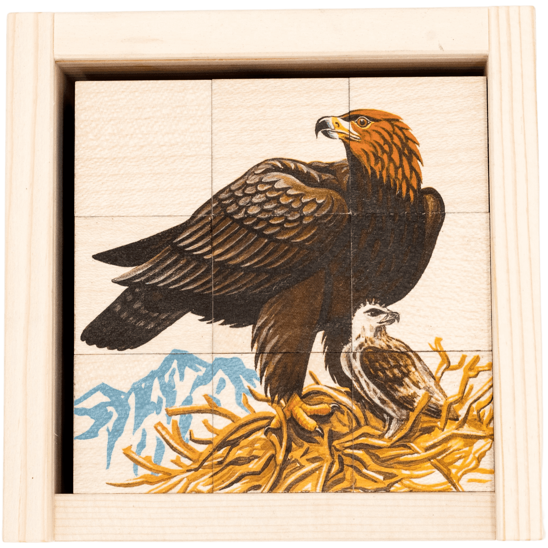 Puzzle à cubes « Animaux de la montagne »