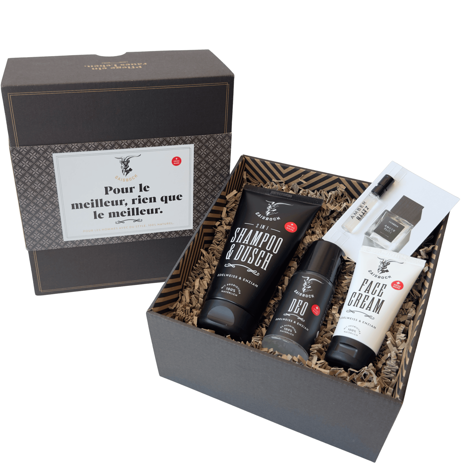 Set de soins pour hommes «&nbsp;Pour le meilleur…&nbsp;»