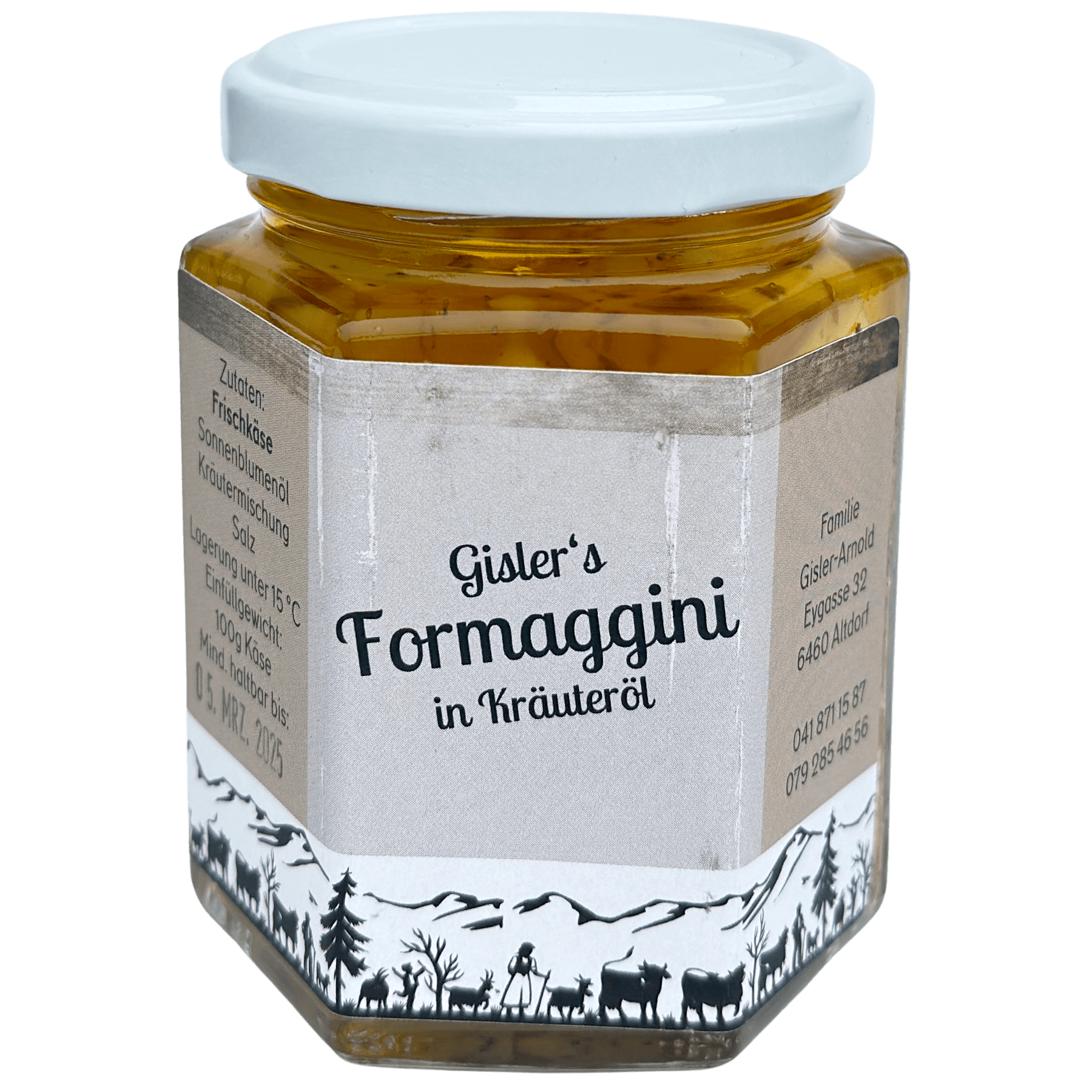 Formaggini à l'huile aux herbes