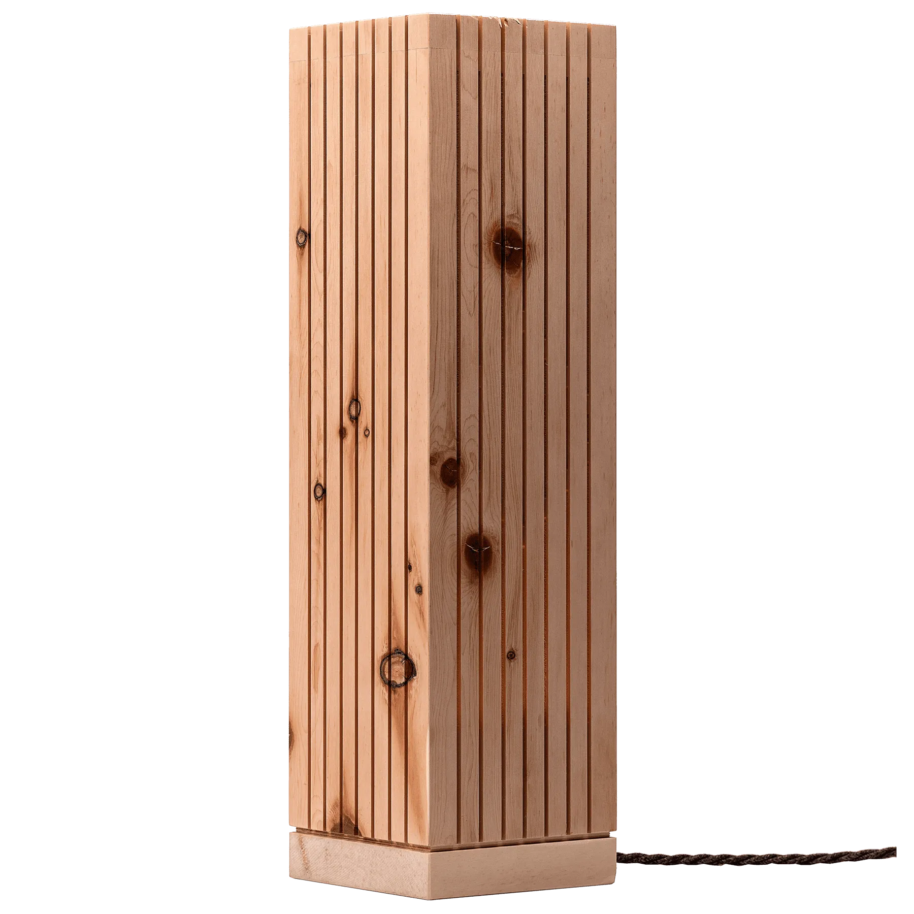 Lampe de sol en bois d’arolle